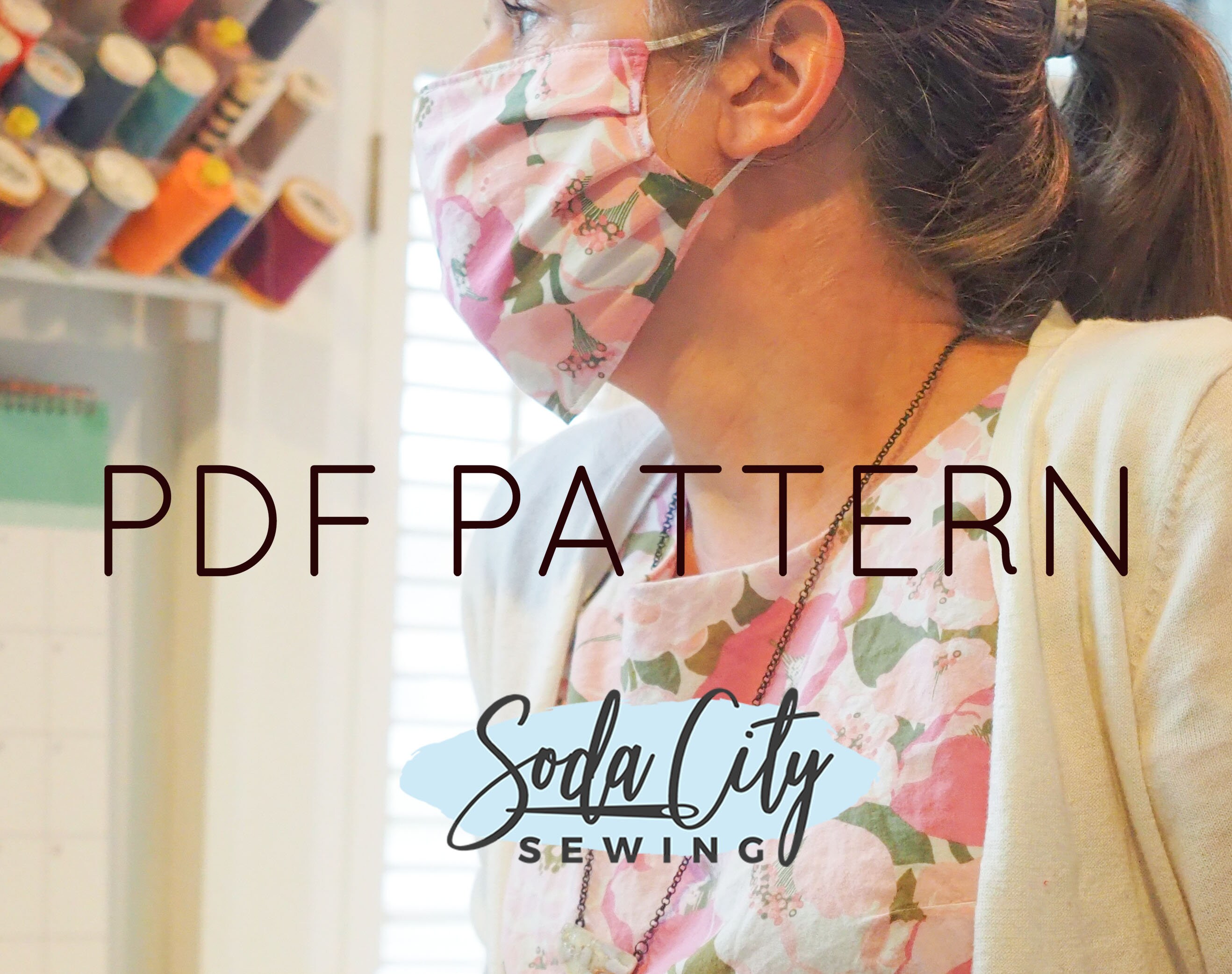 Printable PATTERN Face Mask PDF Pattern to Sew Easy DIY | Etsy UK