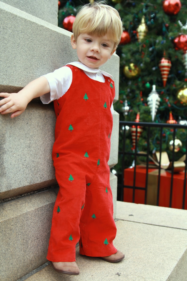 Baby Boy Christmas Overalls Newborn 3 6 Month Longalls Etsy