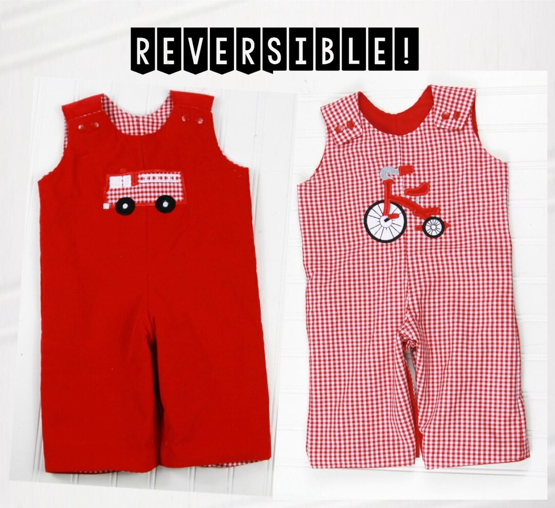 Reversible Rompers for Boys - Toddler Boy Clothes - Baby Boy Longalls ...