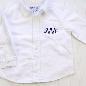 Monogrammed Dress Shirt for Boys Baby Oxford Shirt Baby 