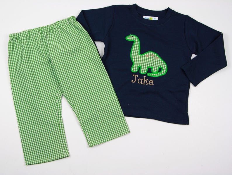 Baby Dinosaur Shirt - Boys Winter Outfit - First Birthday Shirt - Brontosaurus Shirt - Dino T-Shirt - Baby Boy Clothes - New Baby Boy Gift image 5