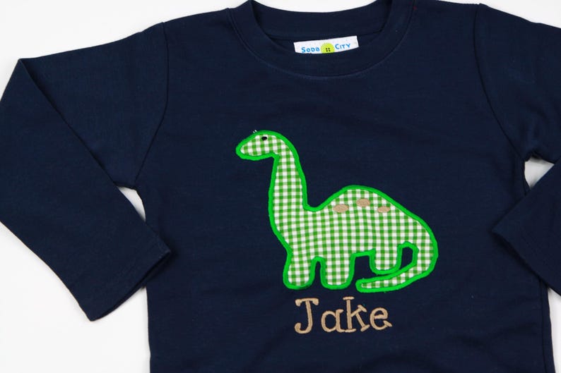 Baby Dinosaur Shirt - Boys Winter Outfit - First Birthday Shirt - Brontosaurus Shirt - Dino T-Shirt - Baby Boy Clothes - New Baby Boy Gift image 4