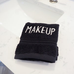 Makeup Remover Towel - Black Washcloth for Hotels or Beach Houses ...