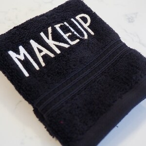 Makeup Remover Towel - Black Washcloth for Hotels or Beach Houses ...
