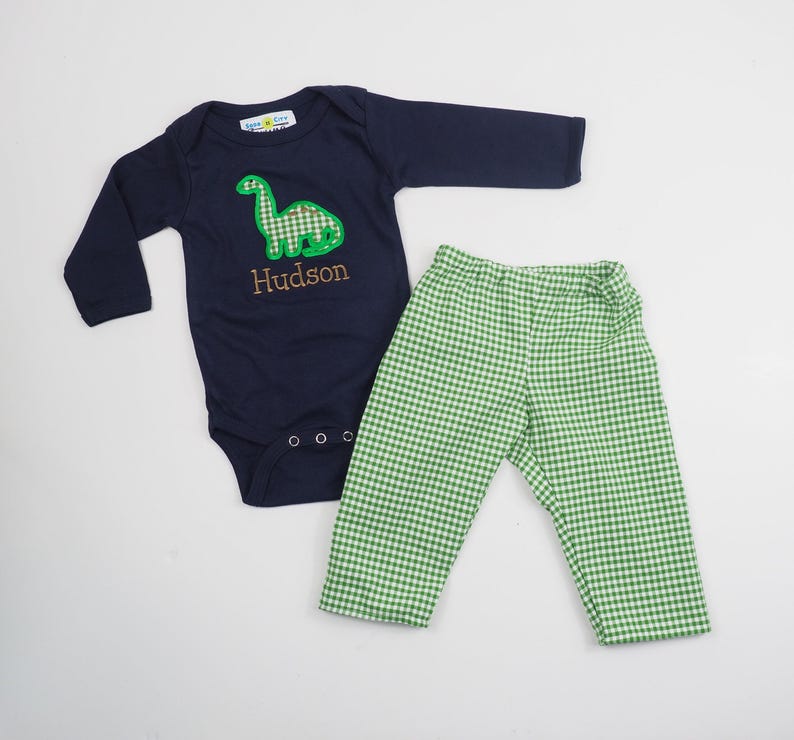 Baby Dinosaur Shirt - Boys Winter Outfit - First Birthday Shirt - Brontosaurus Shirt - Dino T-Shirt - Baby Boy Clothes - New Baby Boy Gift image 7