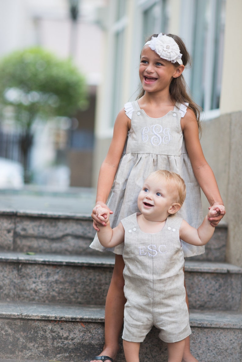  Baby  Boy  Wedding  Outfit Linen Shortall for Boys  Toddler  Etsy