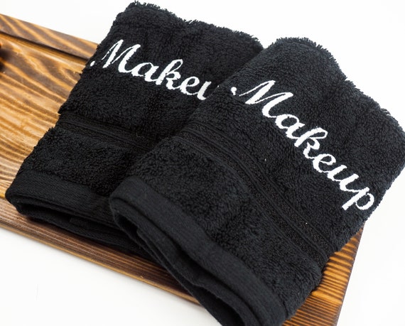 Black Makeup Towel Makeup Washcloth Beach House Gift Makeup Remover Towel  Wholesale Towel Rental Housewarming Gift Hostess Gift 