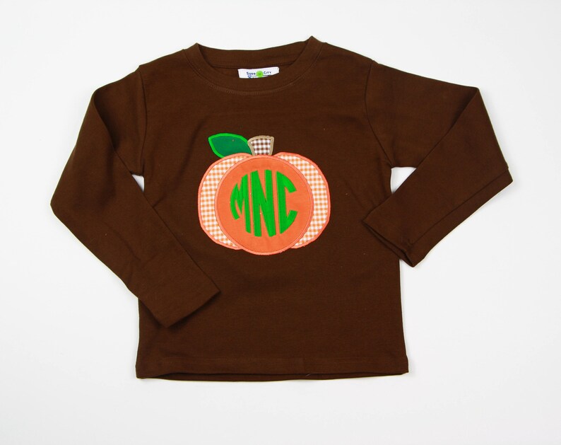 Boys Monogram Pumpkin Shirt Toddler Pumpkin Outfit Boys Etsy