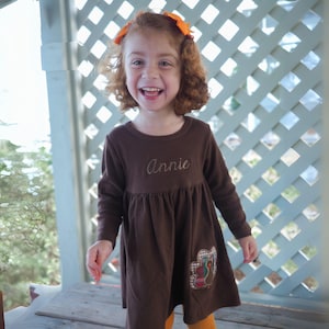 Thanksgiving Kleid für Mädchen - Kleinkind Strickkleid - Baby Girl Thanksgiving Outfit - Türkei Kleid - Herbst Mädchen Strickkleid - Thanksgiving