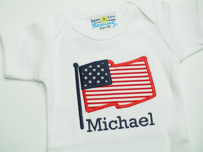 4th of July Outfit - American Flag Shorts - Patriotic Outfit - Fourth of July Outfit - Fourth of July Baby - Patriotic Shirt - Flag Outfit image 3