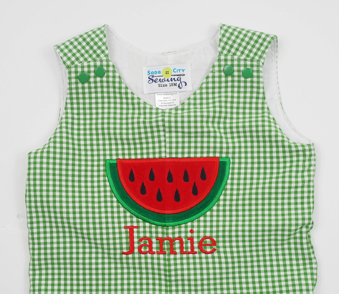 Baby Boy Summer Romper Boys Watermelon Birthday Outfit Etsy