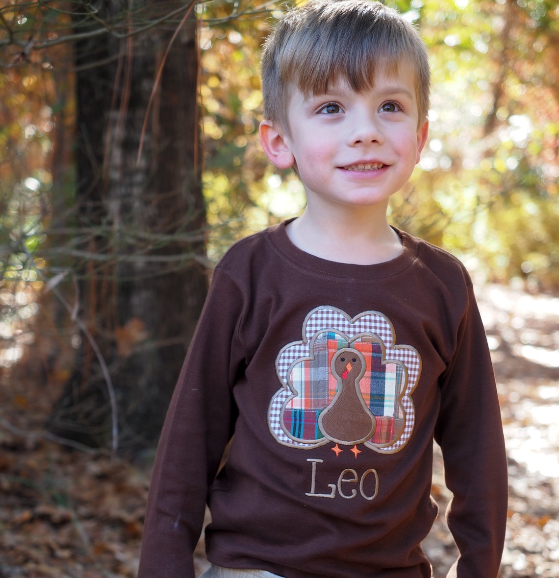 Baby Boys Thanksgiving Outfit Turkey Applique Shirt Boys Etsy
