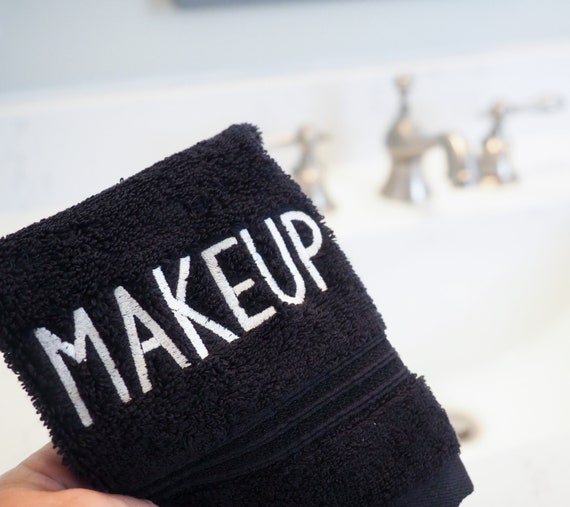 Black Makeup Towel Makeup Washcloth Beach House Gift Makeup Remover Towel  Wholesale Towel Rental Housewarming Gift Hostess Gift 