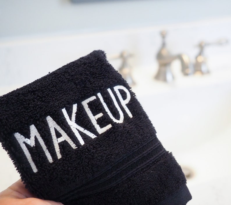 Makeup Remover Towel Black Washcloth for Hotels or Beach - Etsy