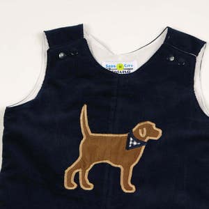 Funtasia Too Boys Navy Blue Corduroy Longall - Walking the Dog main image 0
