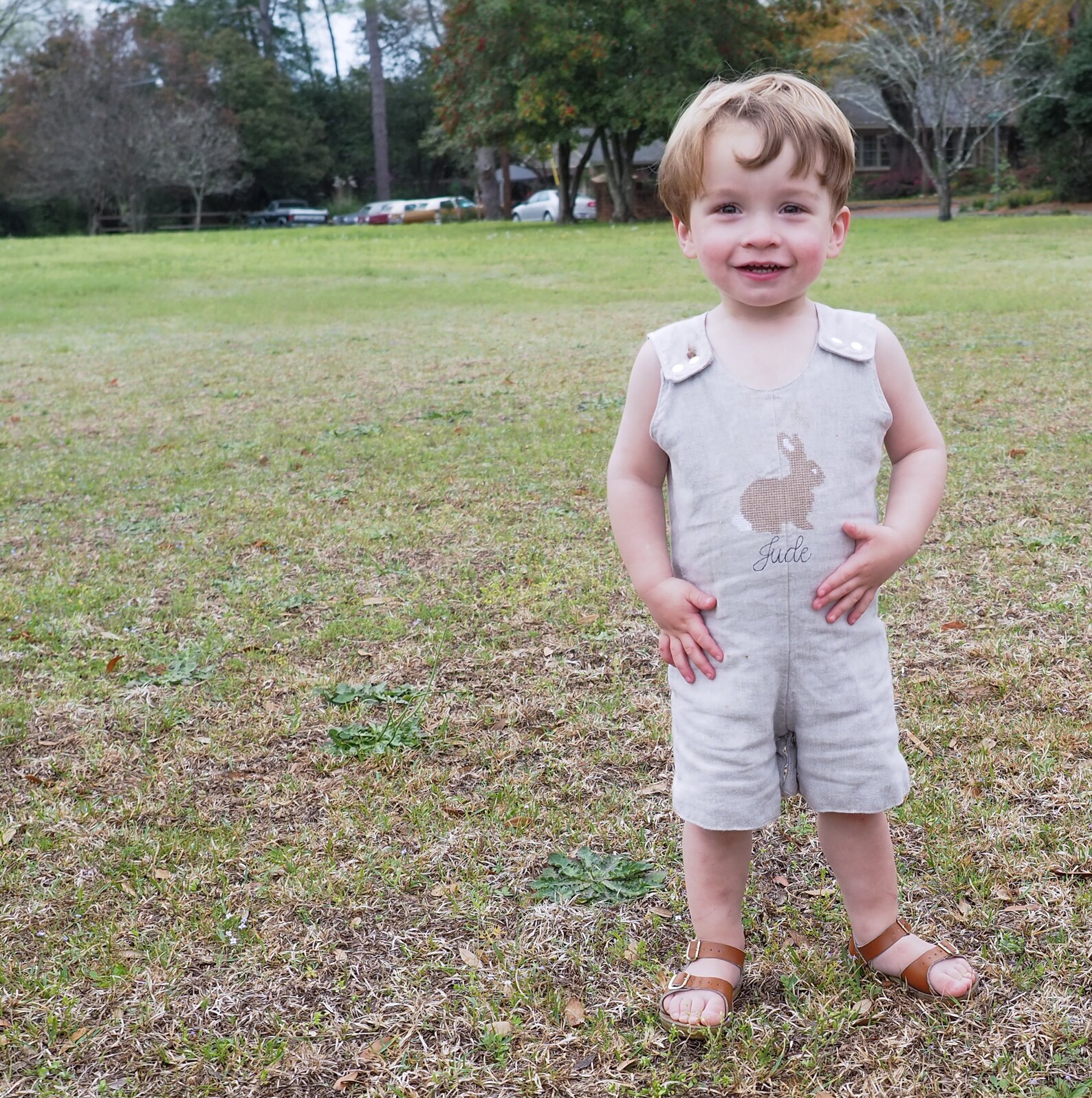 Linen Easter Bunny Romper for Baby or Toddler Boys Etsy