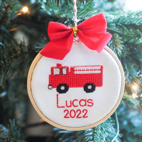 Ornaments By Elves Personalized Firefighter Dalmatian In Fire Truck Ornament Pet Dog Decor 25lbs