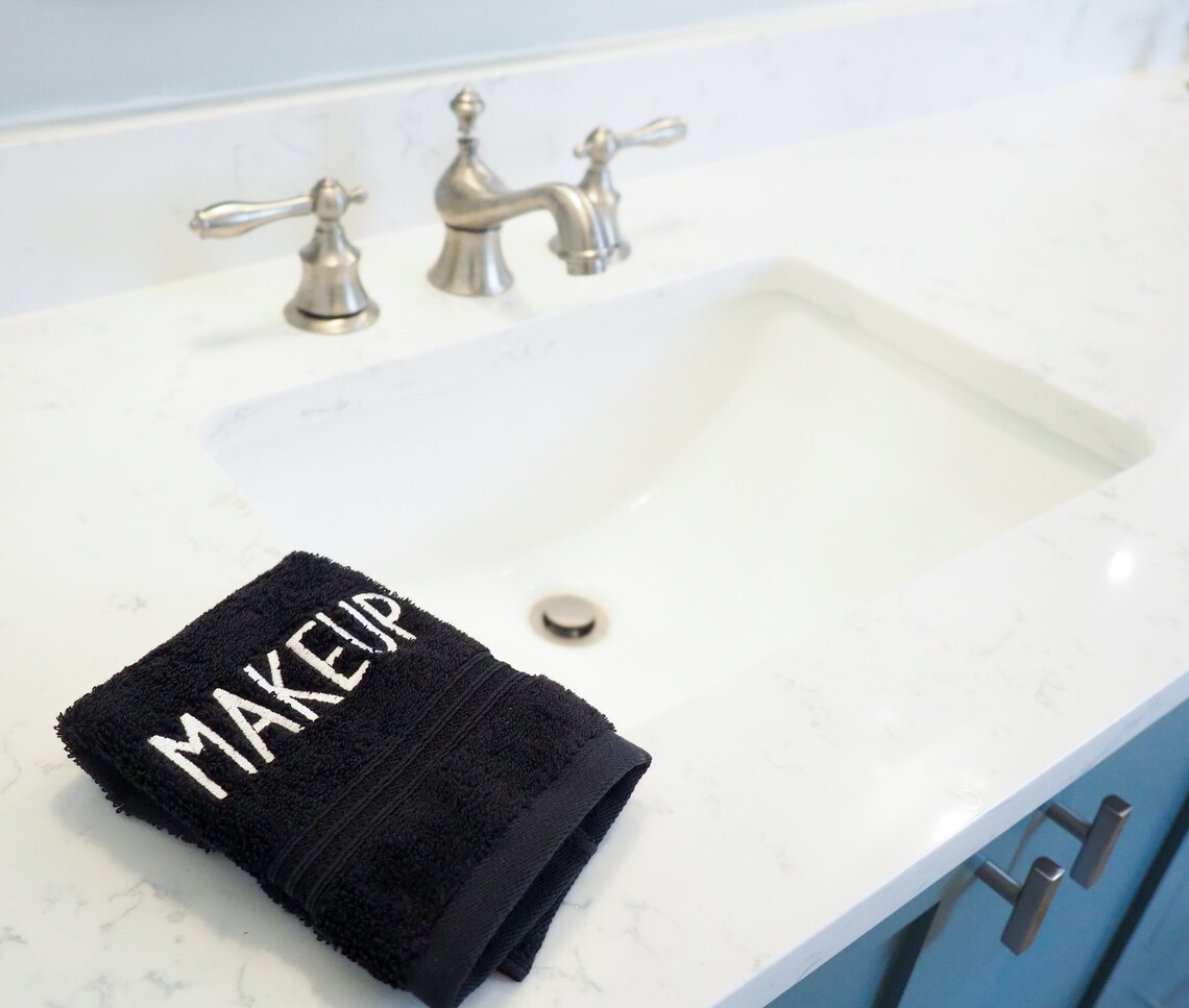 Makeup Remover Towel - Black Washcloth for Hotels or Beach Houses ...
