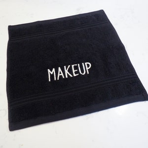 Makeup Remover Towel - Black Washcloth for Hotels or Beach Houses ...
