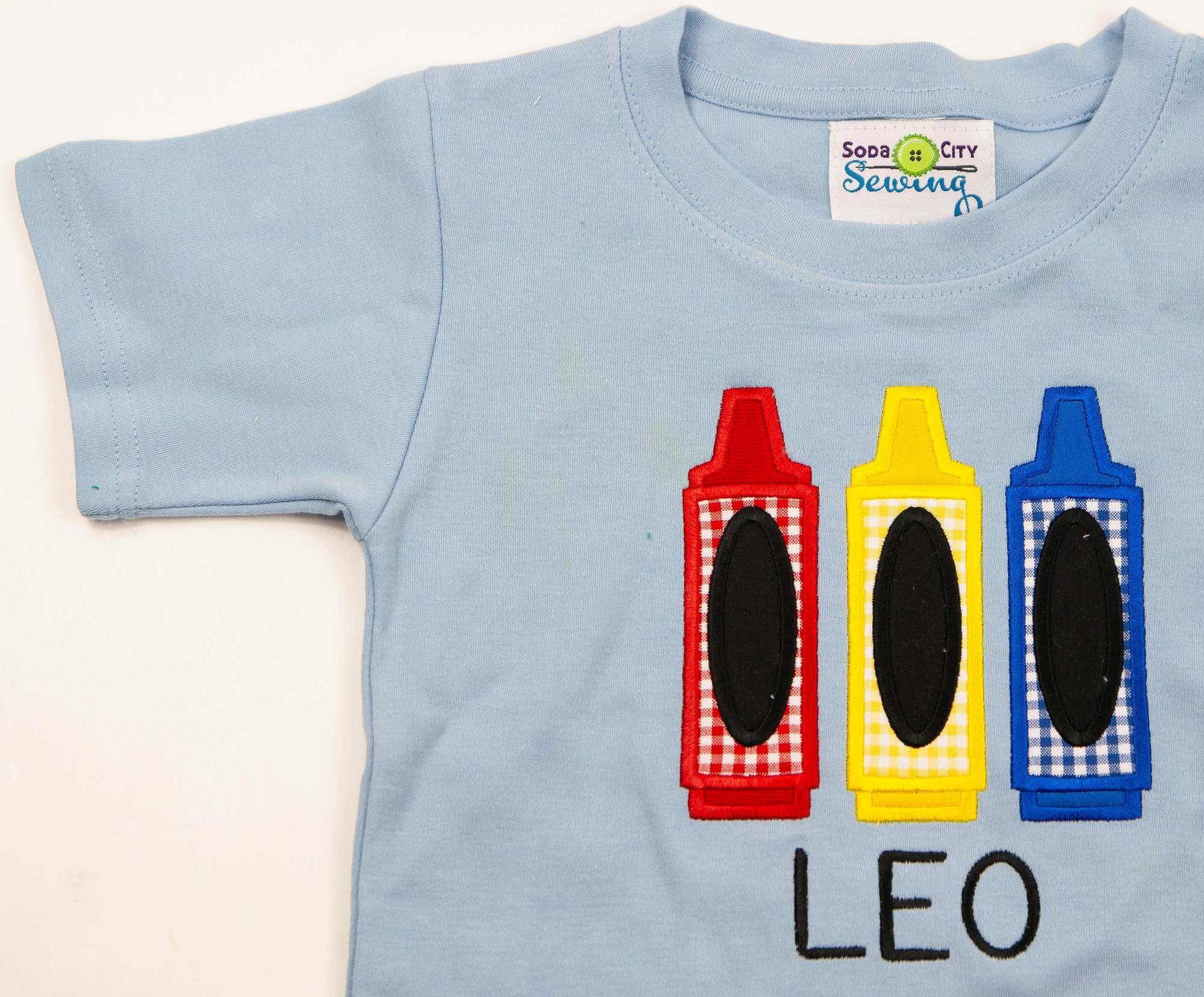 Boys First Day of School Shirt - Embroidered Crayons Back to PreSchool Outfit