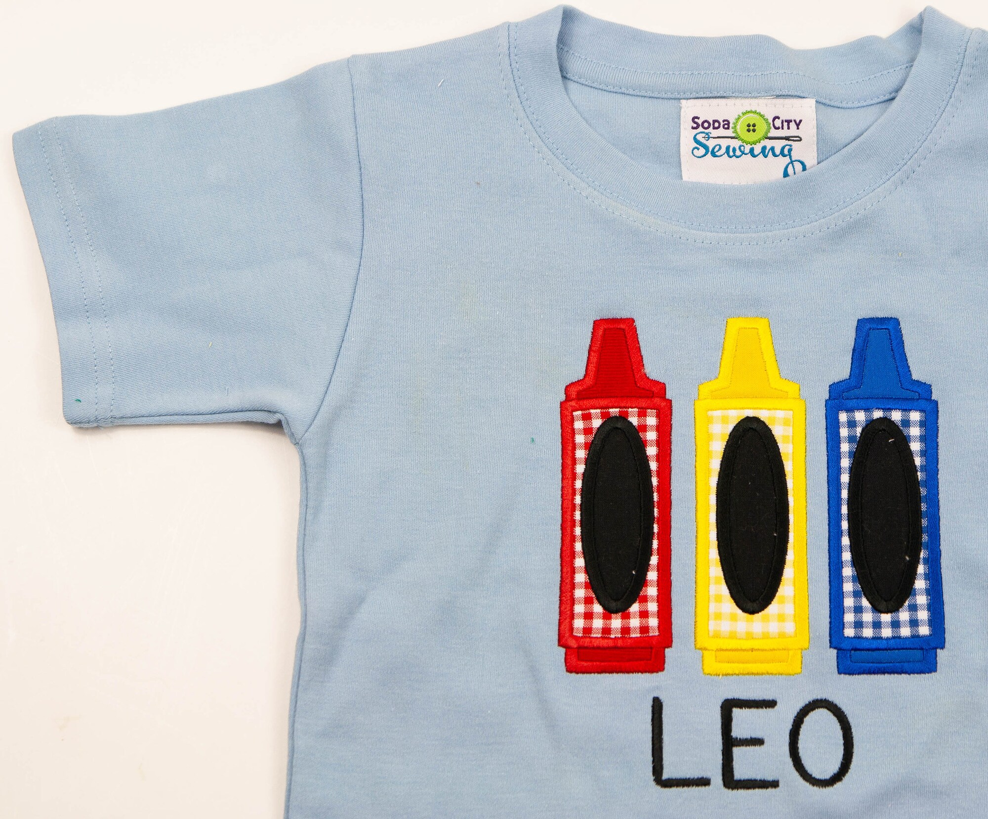 Boys First Day of School Shirt - Embroidered Crayons Back to PreSchool Outfit