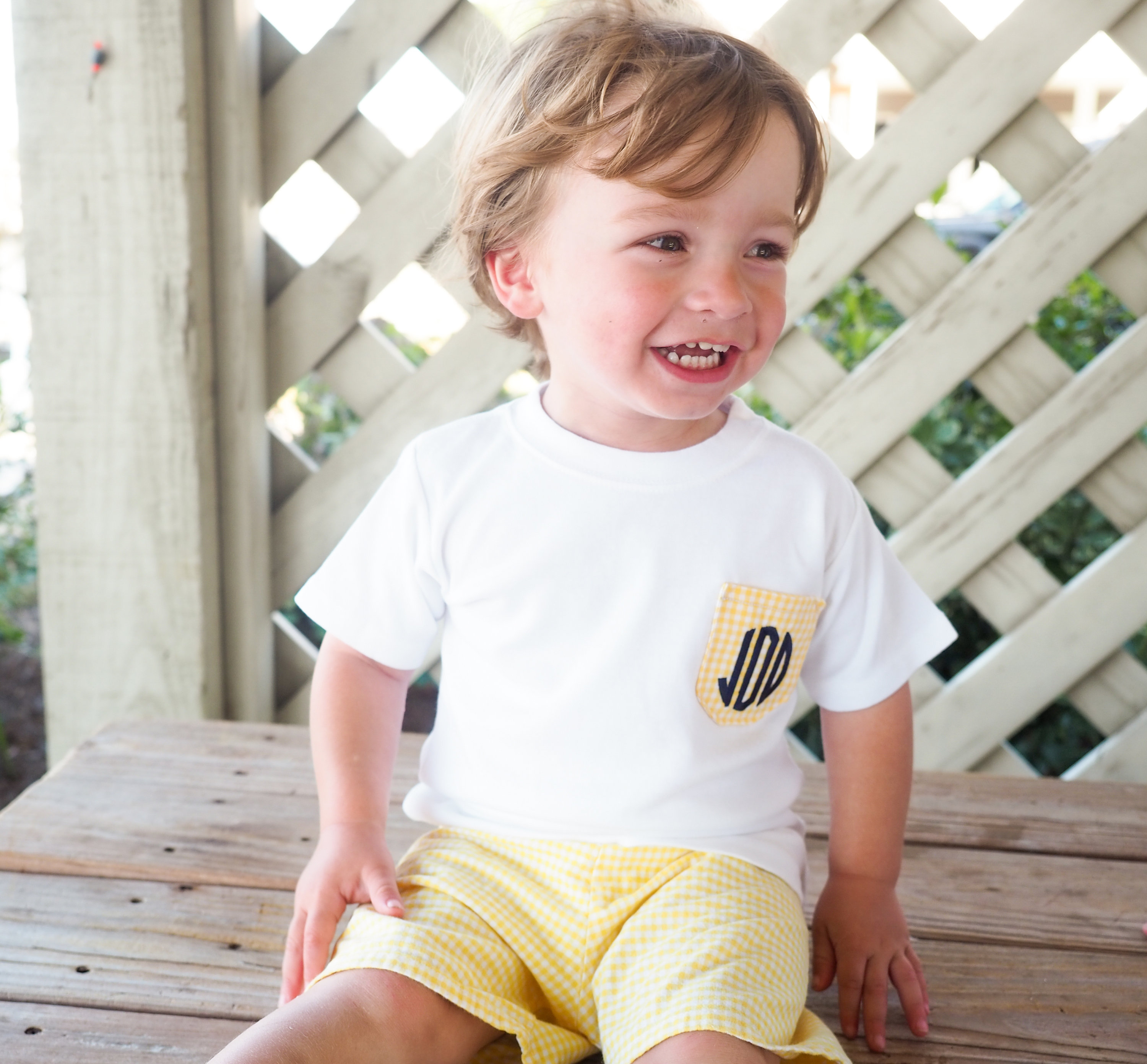 Monogram kids clothes hotsell