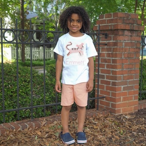 Monogrammed Tiger Shirt - Personalized Embroidered Tigers Toddler Outfit - Orange Gingham Shorts Set for Little Boys
