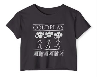 Coldplay Elephant Crop Top, Coldplay Crop Top, Coldplay Tee, Coldplay Shirt, Coldplay T-Shirt, Crop Top