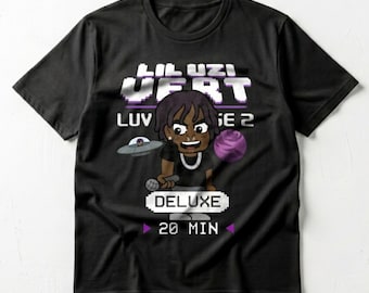 Unisex - Lil Uzi Vert 20 Min T-shirt, Hiphop Rap T-shirt, Vintage Musikmerchandise, Lil Uzi Vert T-shirt, Lil Uzi Vert T-shirt, Gåva för musikfan