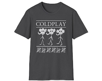 Unisex - Coldplay elefantskjorta, Coldplay-t-shirt, Coldplay-t-shirts