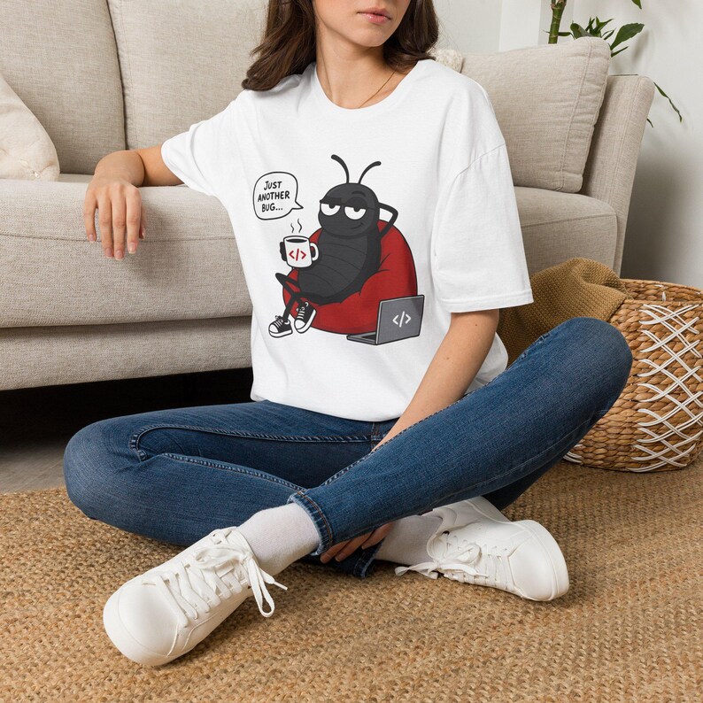 Just Another Bug Shirt, Programmer Humor T-Shirt, Software Engineer Gift, Developer Coding Graphic Tee, Tech Humor Unisex Shirt image 5