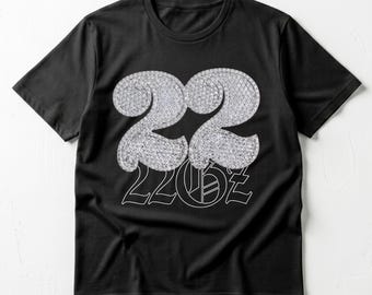 Unisex - 22Gz 22 Diamond T-shirt, mörk rap-t-shirt, drill hiphop-merchandise, vintage rap-tröja, 22Gz-tröja