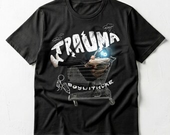 Unisex - BoyWithUke Trauma-tröja, BoyWithUke-tröja, BoyWithUke-t-shirt, Vintage-bandtröja, Grafisk t-shirt