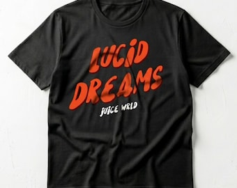 Unisex - Juice Wrld Lucid Dreams-tröja, hiphop-rap-tröja, vintagemusikmerchandise, 999-klubboutfit, Juice Wrld-t-shirt, present till musikfan