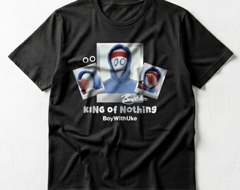 Unisex - BoyWithUke King of Nothing-skjorta, BoyWithUke-skjorta, BoyWithUke-t-shirt, vintagebandskjorta, grafisk t-shirt