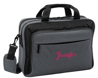 monogram briefcase for her
