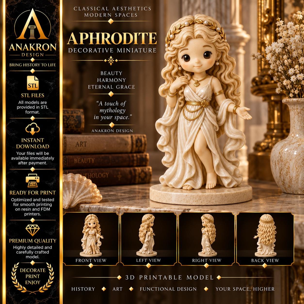 Aphrodite Desk Statue - Etsy
