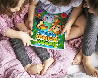 Jungle Animal Friends Coloring Book – 37 Printable Coloring Pages for Kids