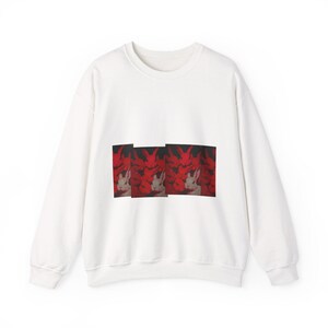 Red Maple Leaves Collage Sweatshirt | Autumn Foliage Graphic