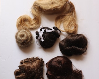 Vintage Doll Wigs - All Colors/Long Curls/Pigtails
