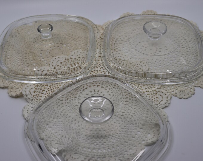 Vintage Corning Ware Glass Top Only for 2 or 3 Qt Casserole Dishes
