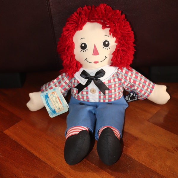 Vintage Raggedy Andy Rag Doll/Hasbro Applause/Tags