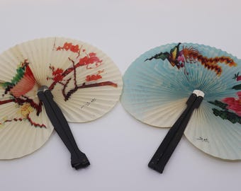 Vintage Chinese Paper Folding Hand Fan - Your Choice