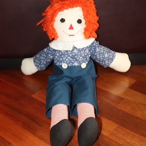 Vintage Raggedy Andy Rag Doll/Handmade