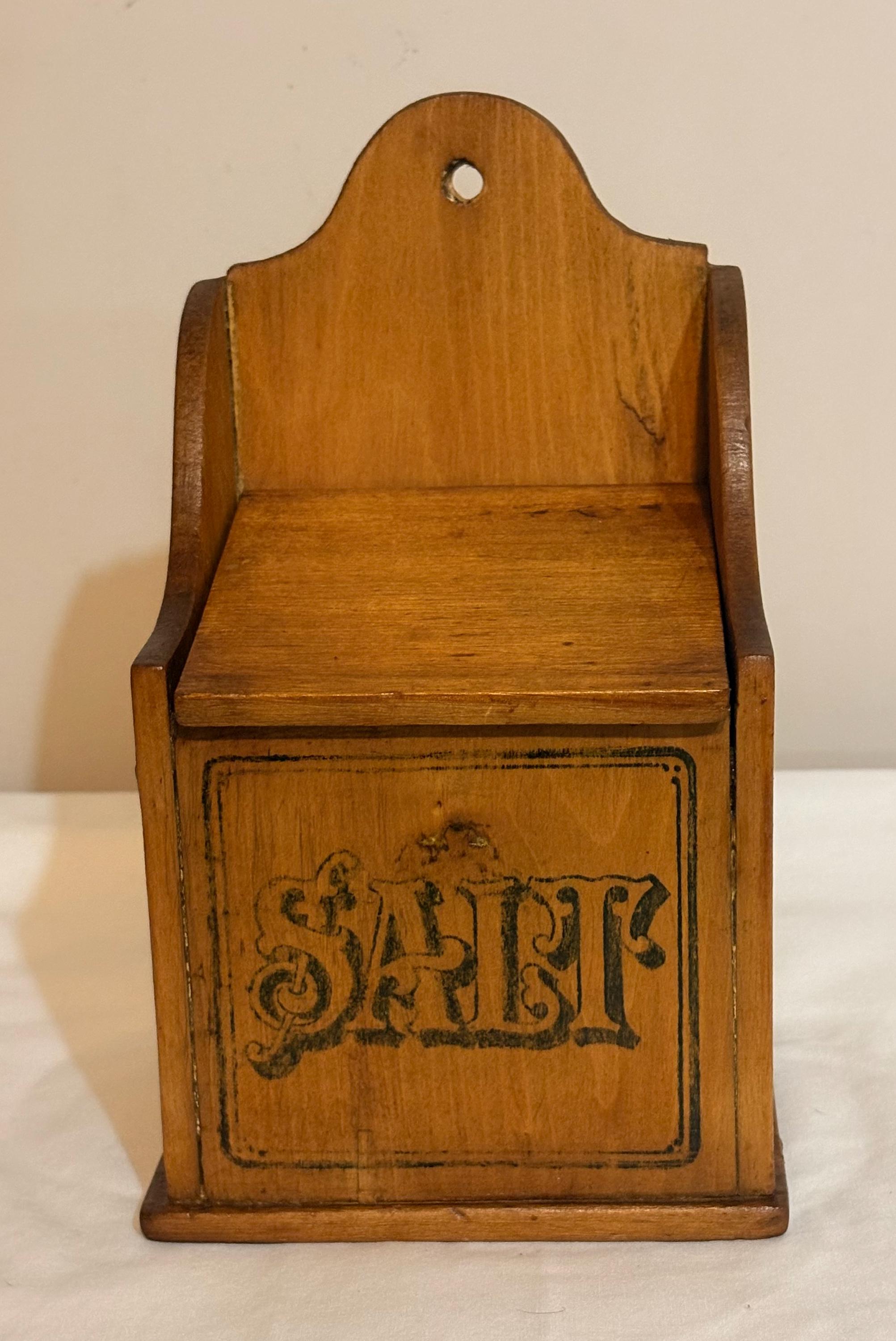 Antique Salt Box Wall Mounted - Etsy
