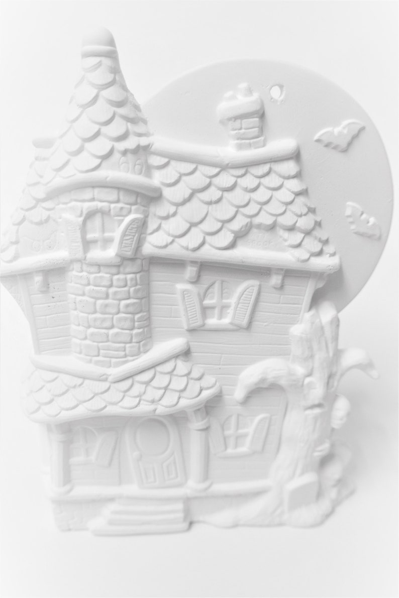 Haunted House Ready to Paint.ceramic Bisque Haunted Etsy