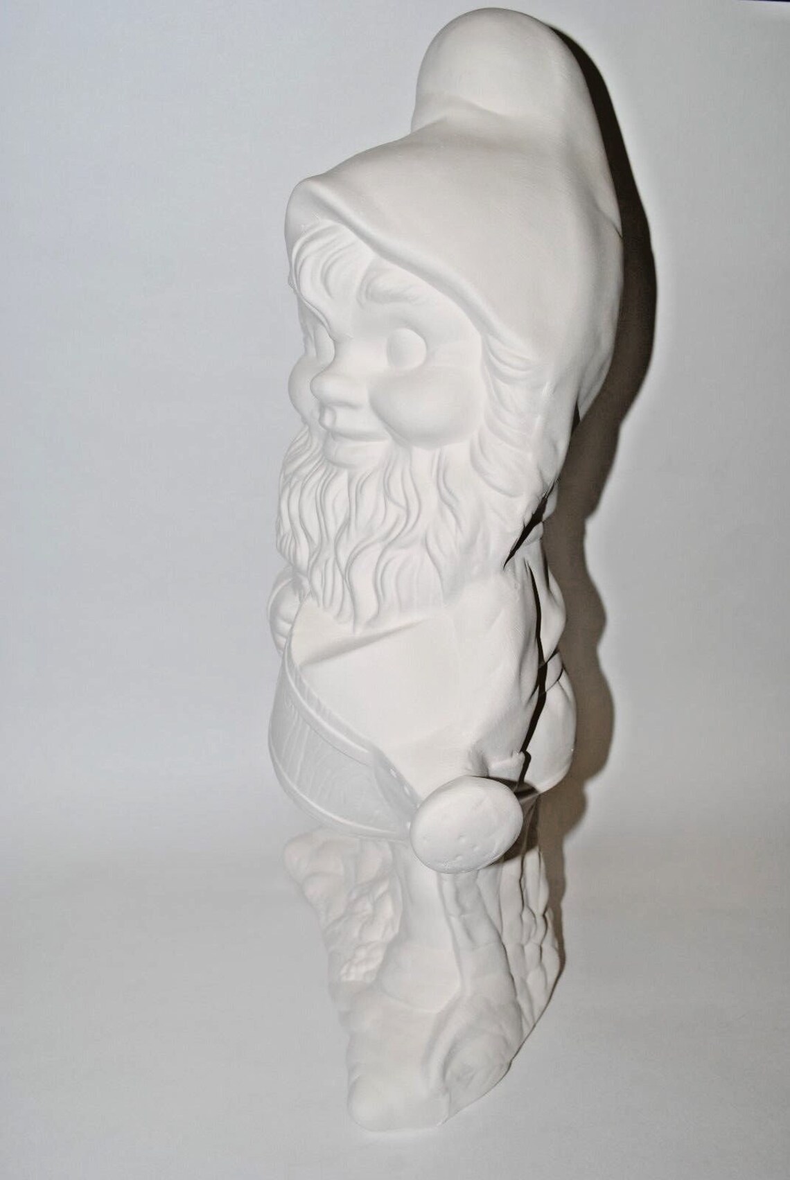 Large Ceramic Bisque Gnome.paint Your Own Garden Gnome.ready Etsy