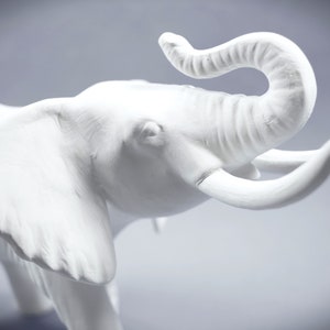 Elephant. Unpainted ceramic Elephant. Ready to Paint Bisque Ceramic. Olgas Treasures Shop.
