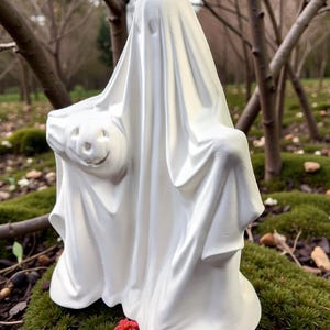 Large Ceramic Ready to Paint Ghost.Large Vintage Ceramic Mold.Unpainted Ceramic  Ghost.Olga's Treasures Shop