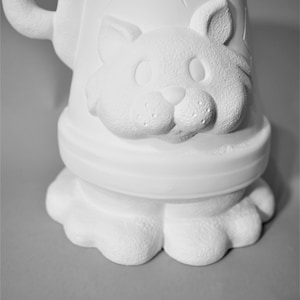 Ready to Paint Ceramic Cat Planter .Handmade Ceramic Planter Cat. Unpainted Ceramic Cat Pot. Bisque Cat Pot. Olga&#39;s Treasures Shop